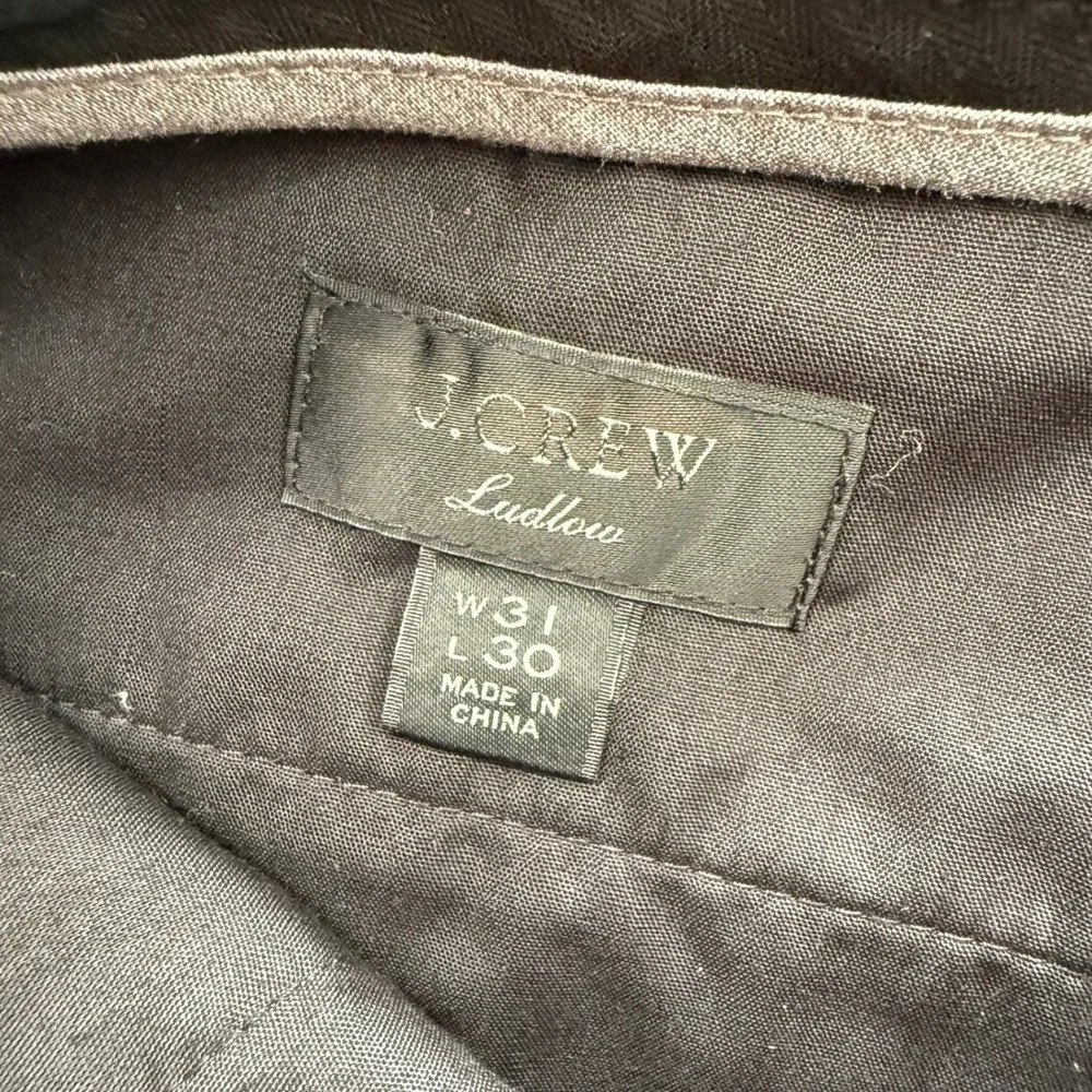 J.Crew Ludlow Slim Stretch Suit Pants Mens 31x30 Navy Blue Wool Blend J6061